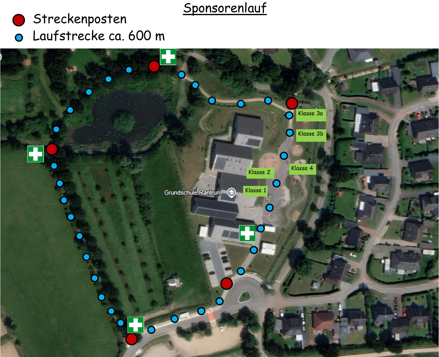 Sponsorenlauf Laufstrecke