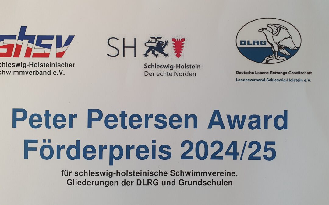 Auszeichnung mit dem Peter Petersen Förderpreis SH