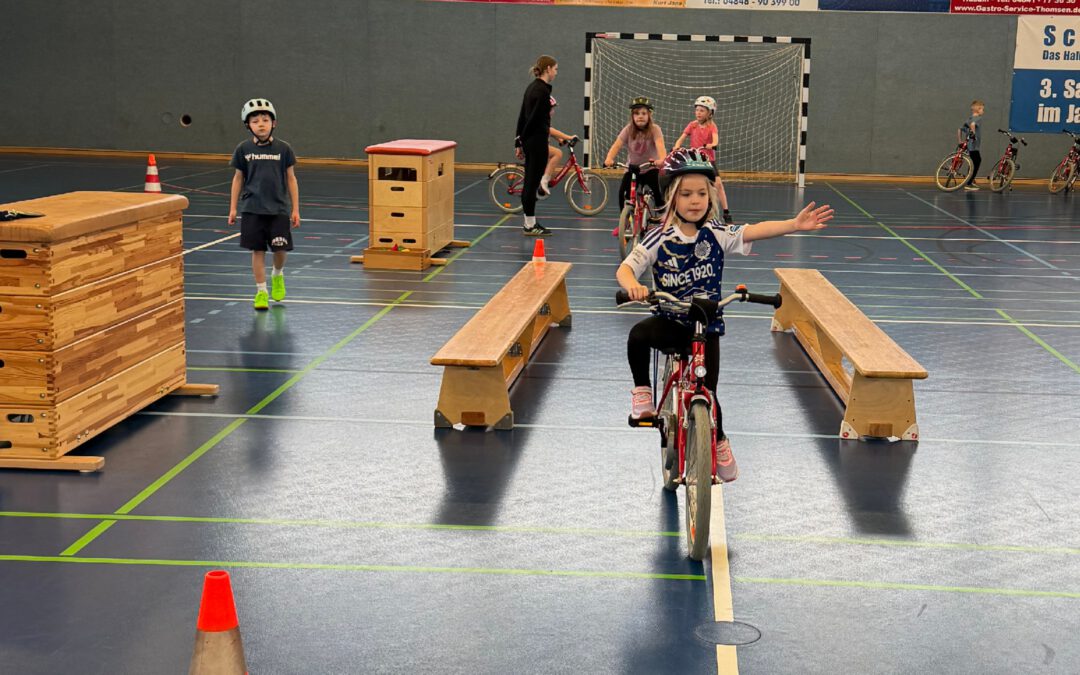 Frühradfahren in Klasse 1